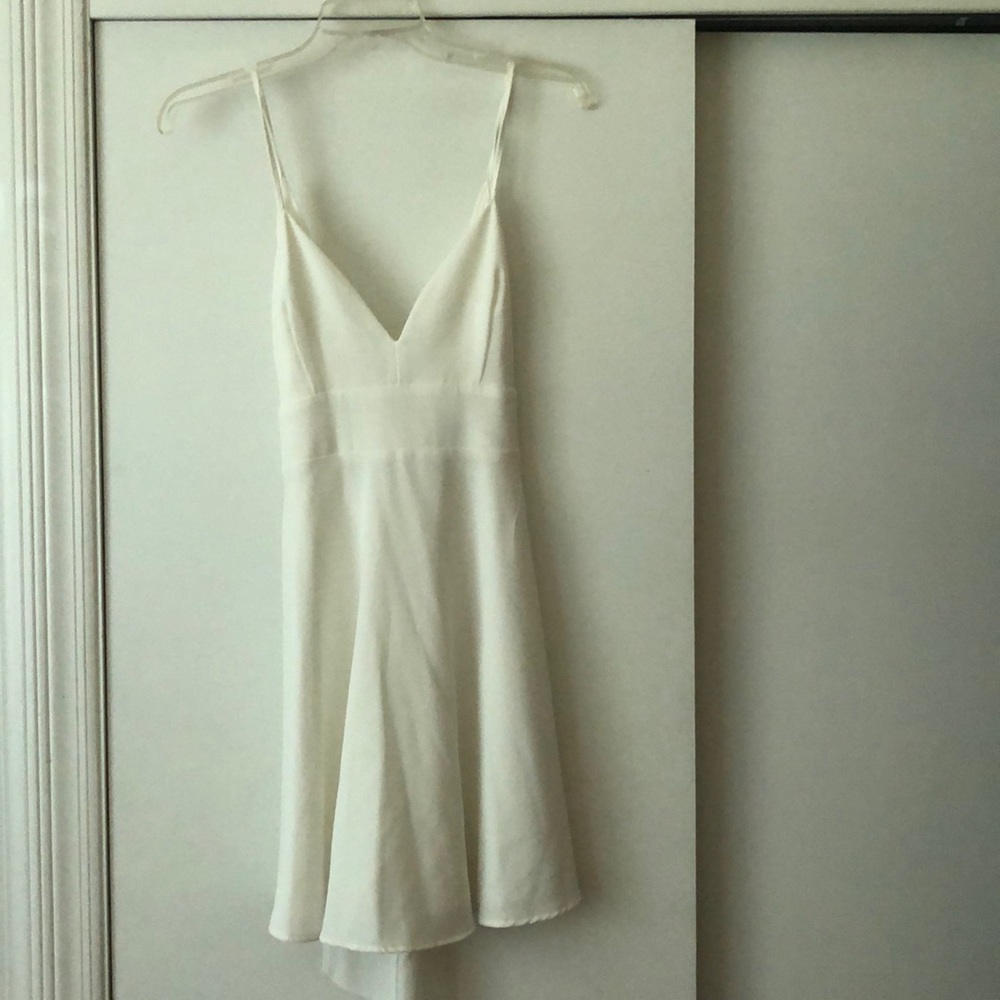 White mini dress